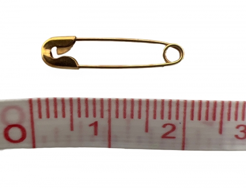 SEGURO # 000 DORADO C/144 PIEZAS