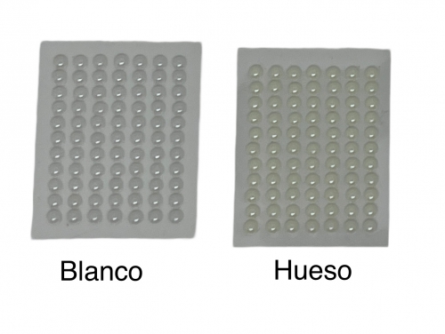 PERLA CON ADHESIVO 4MM C/20 PAQ DE 77 PZAS