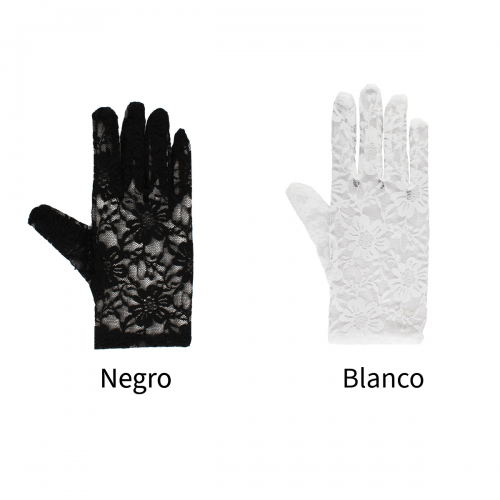GUANTE DE ENCAJE ELASTICO 21CM