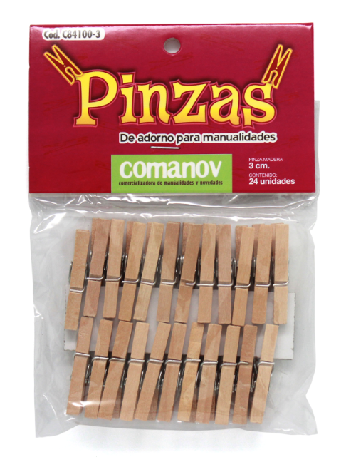 Pinza Madera Campus Pequeña Color 50 Unidades - Envío gratis en 24/48 horas.