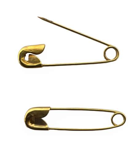 SEGURO # 000 DORADO C/144 PIEZAS