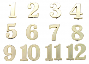 NUMEROS ORDINALES 2.5CM C/12