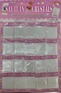 PERLA CON ADHESIVO 4MM C/20 PAQ DE 77 PZAS