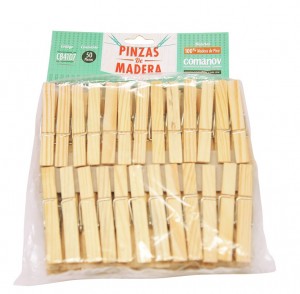 PINZA MADERA 7CM C/50