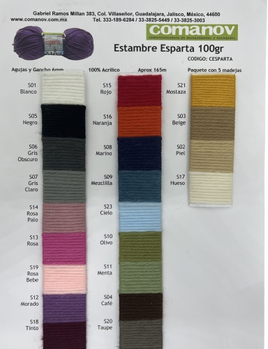 ESTAMBRE ESPARTA 100GR