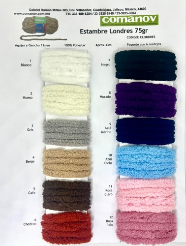 ESTAMBRE LONDRES 75GRS